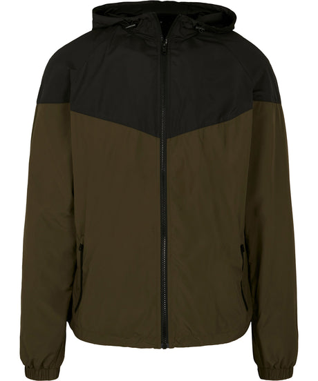 Two-tone tech windrunner jacket