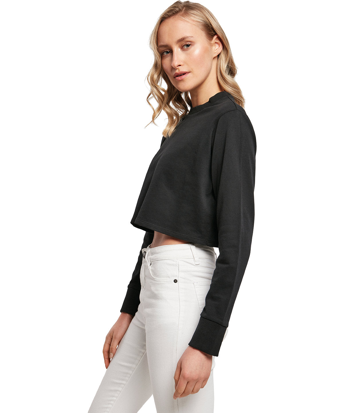 Crop Sweatshirt - White