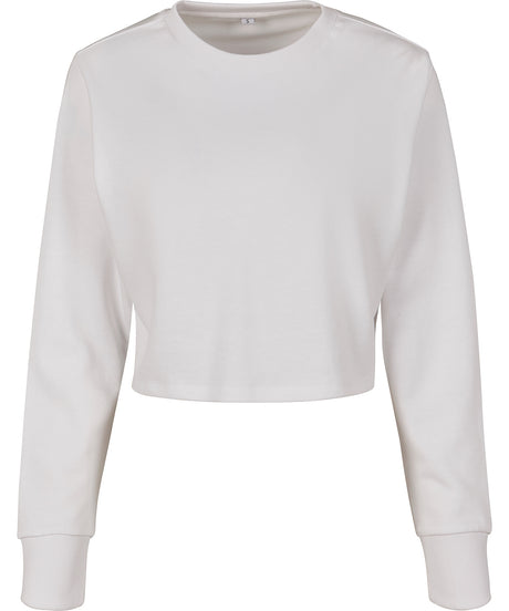 Women’s terry cropped crew