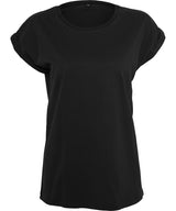 Womens Organic Off the Shoulder Tee - Black