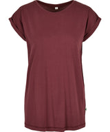 Women's organic extended shoulder tee