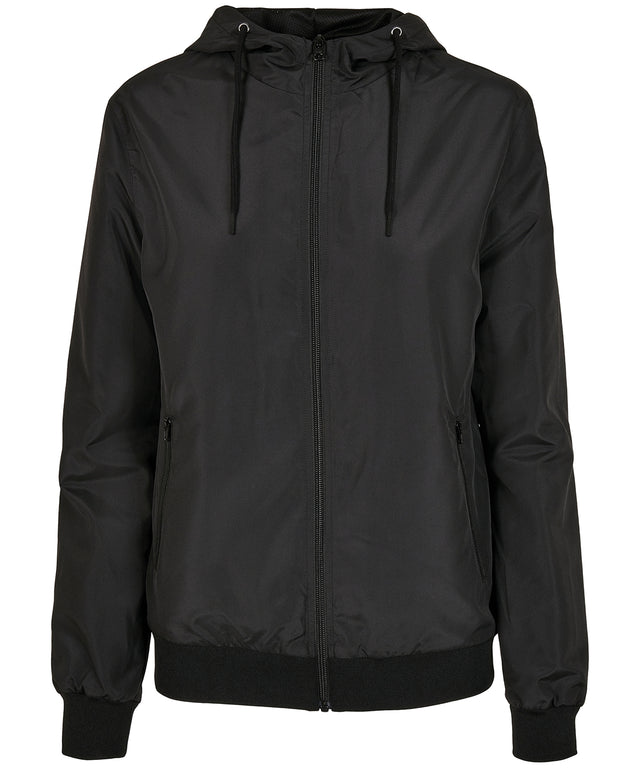 Womens Recycled Wind Jacket - Black/Black