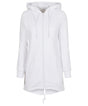 Womans Soft Cotton Parka  - White