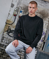 Organic Cotton Long Sleeve Tee - Black