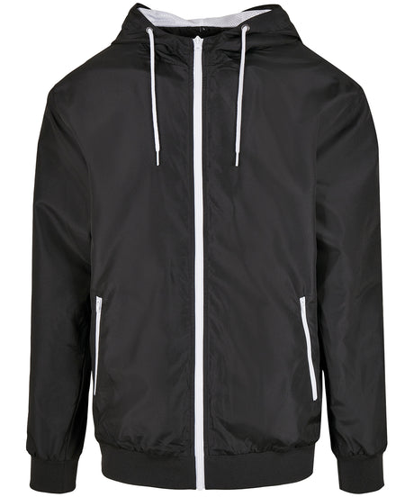 Lightweight Recycled Wind Jacket - Black/White