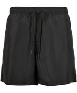 Regular Fit Recycled Swim Shorts - Black