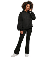 Womens Cotton Oversized Hoodie - Black