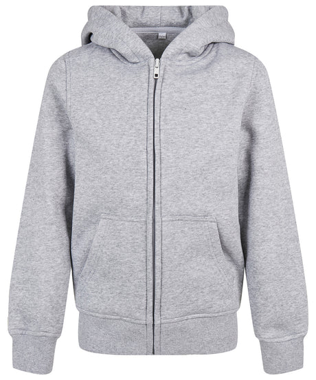 Kids Organic Zip Hoodie - Heather Grey