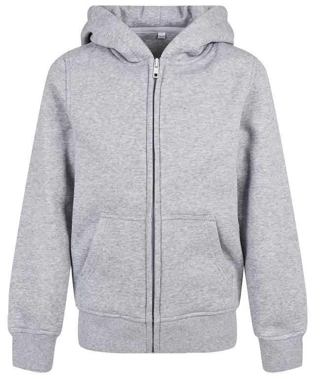 Kids Organic Zip Hoodie - Heather Grey