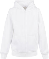 Kids Organic Zip Hoodie - White