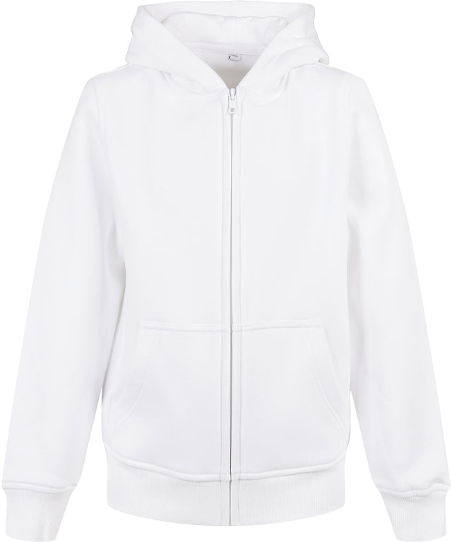 Kids Organic Zip Hoodie - White