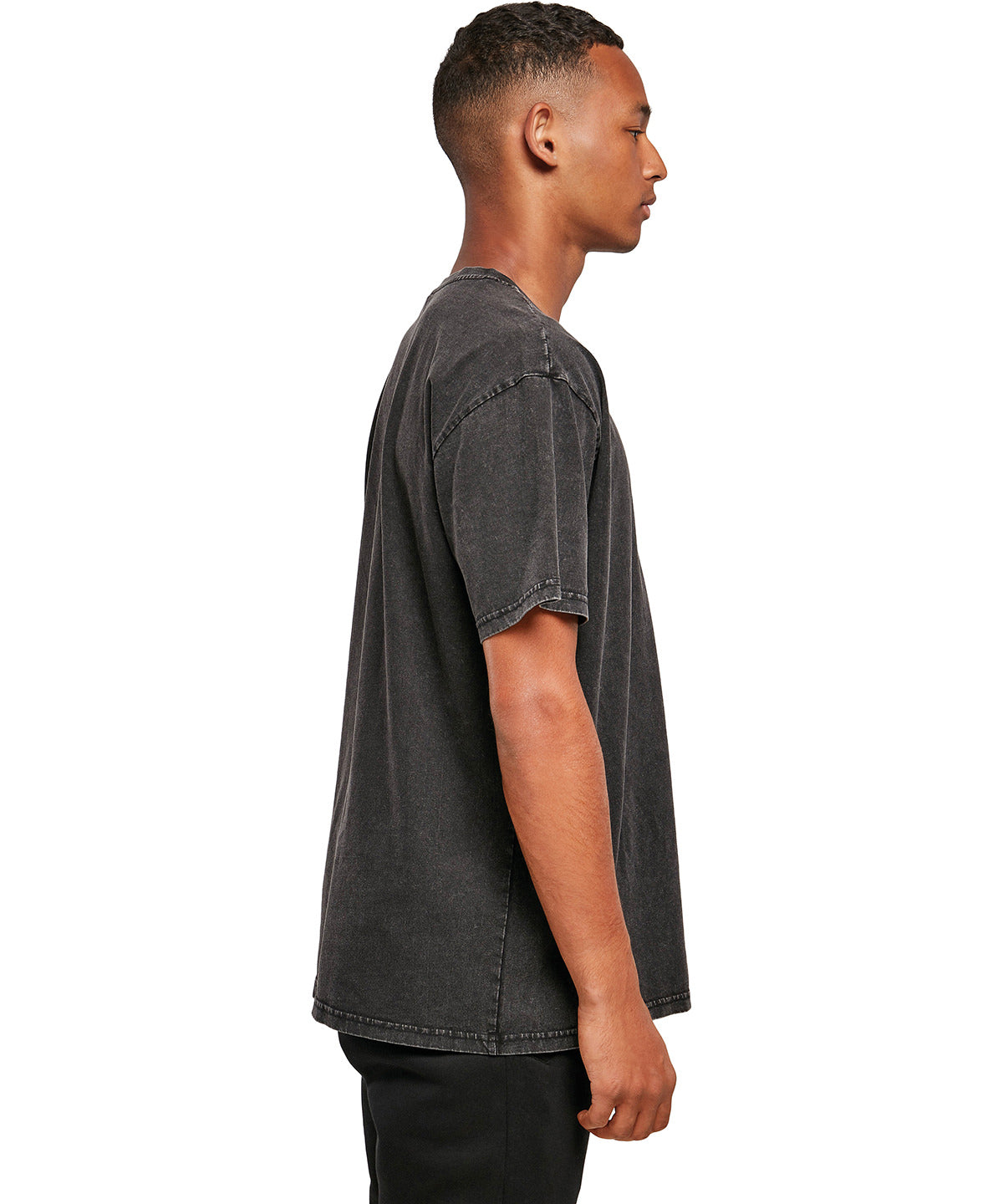 Acid Wash Tee  - Black