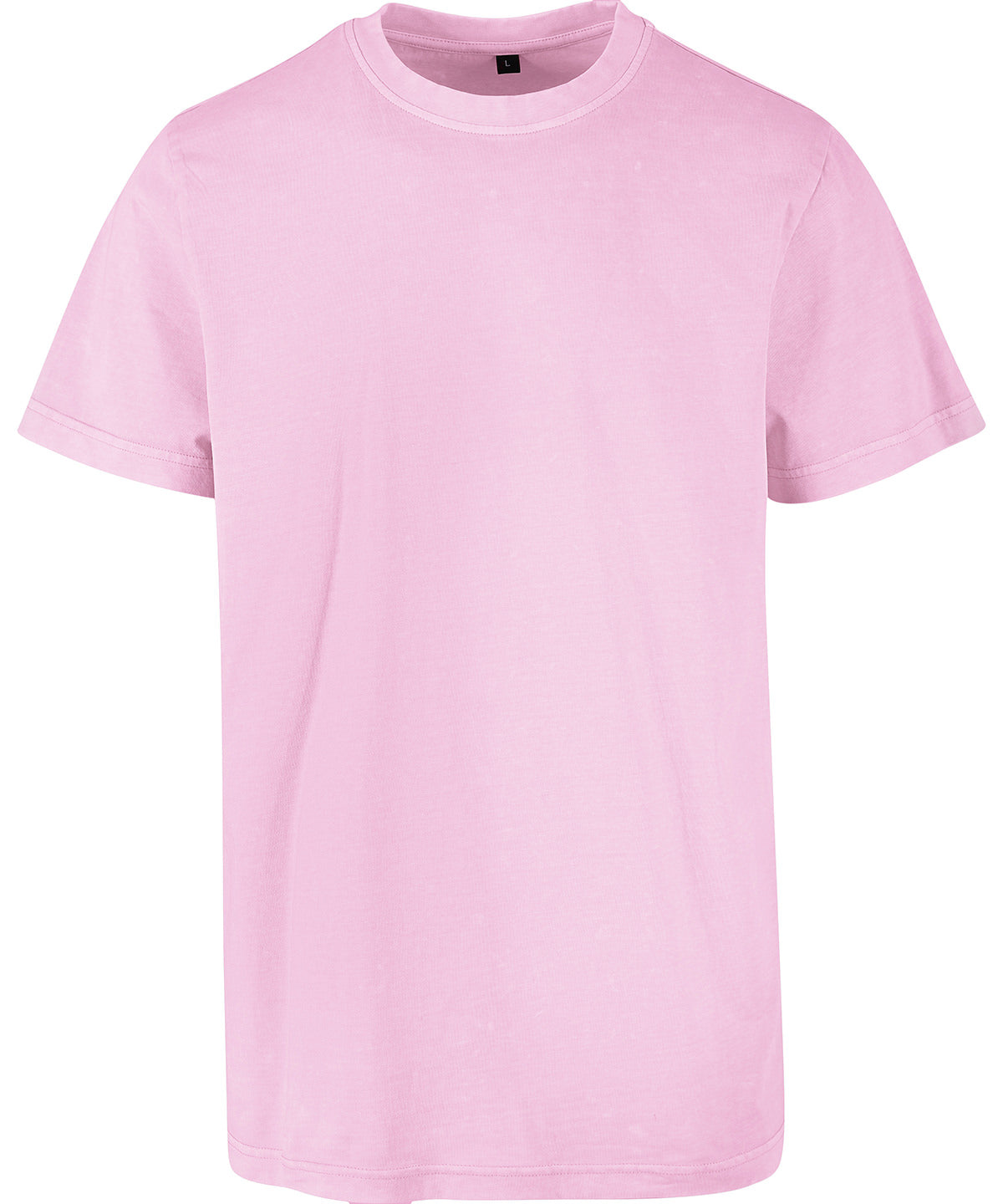 Regular Fit Acid Wash Tee  - Soft Pink