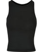 Womens Slim Fit Y-Back Vest - Black