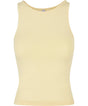 Womens Slim Fit Y-Back Vest - Soft Yellow