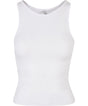 Womens Slim Fit Y-Back Vest - White