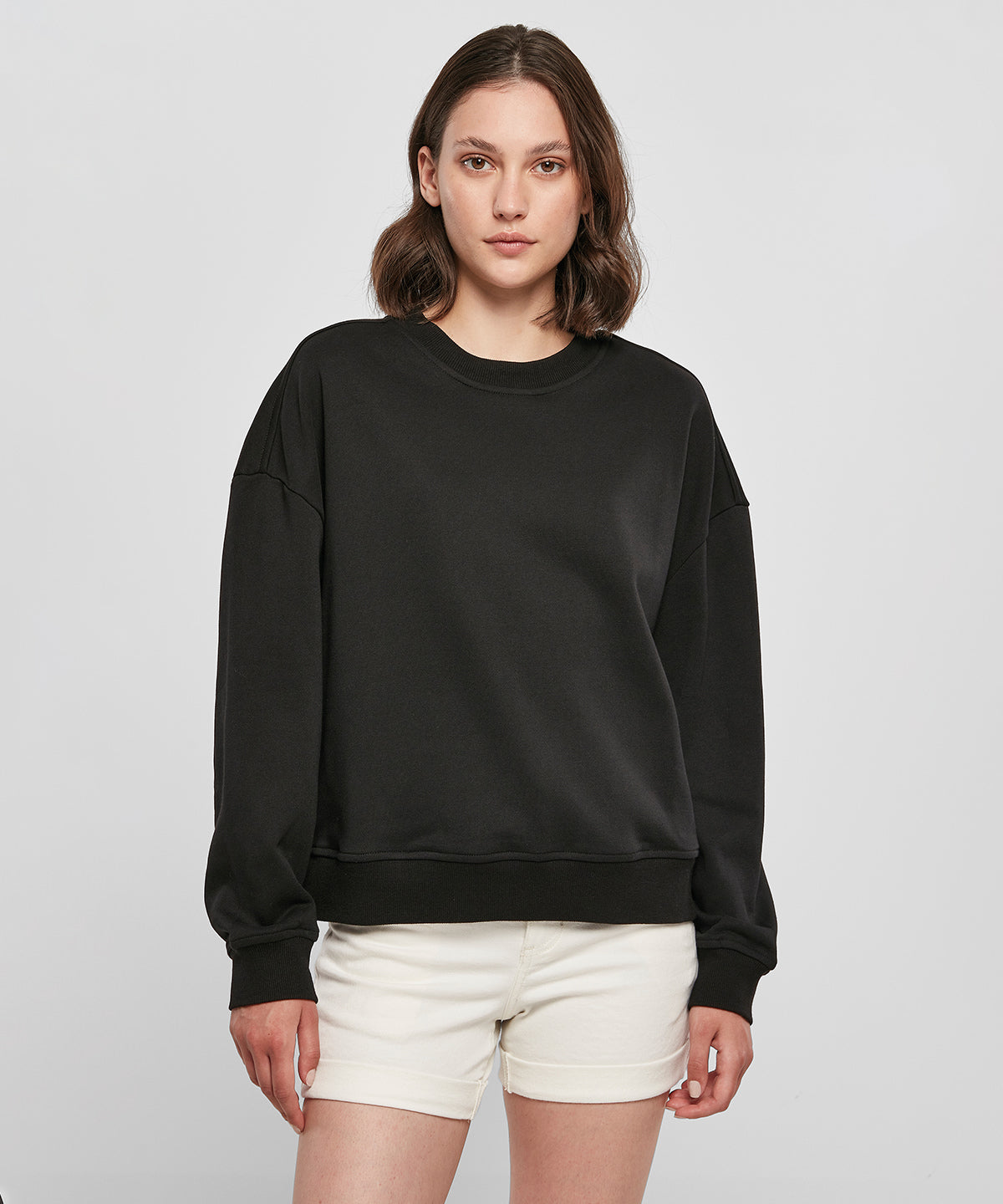 Womens Oversized Sweatshirt  - Black