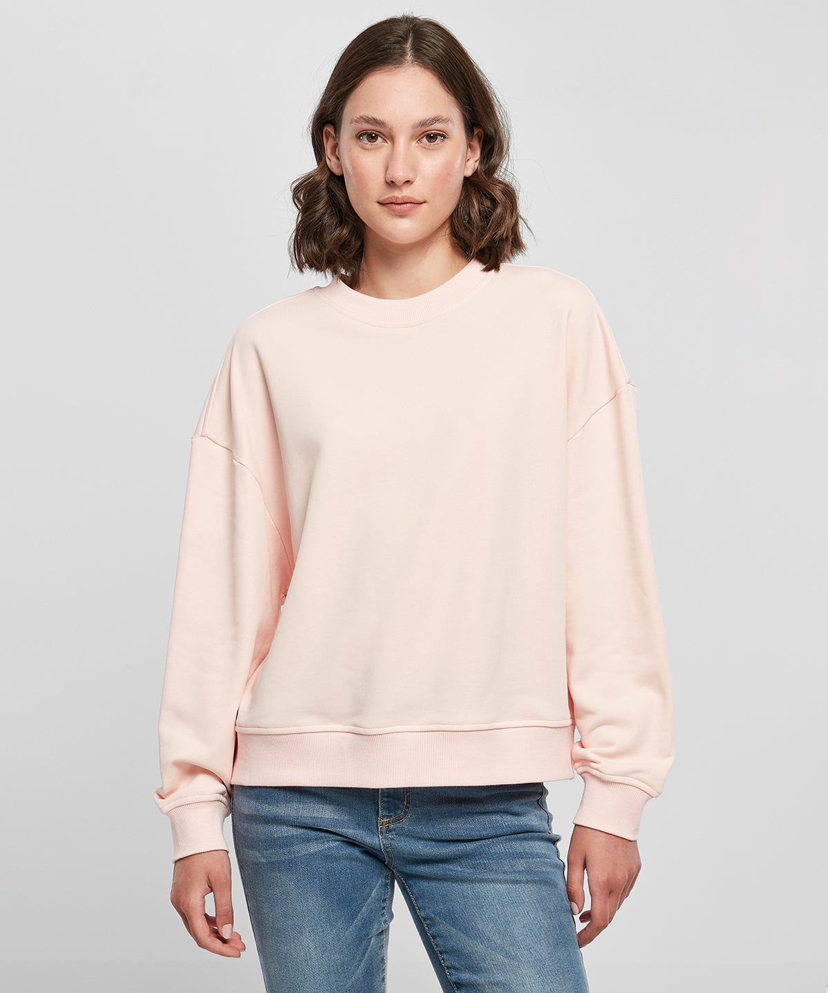 Womens Oversized Sweatshirt  - Pink