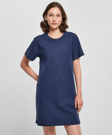 Womens Crew Neck T-Shirt Dress - Light Asphalt