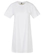 Womens Crew Neck T-Shirt Dress - White