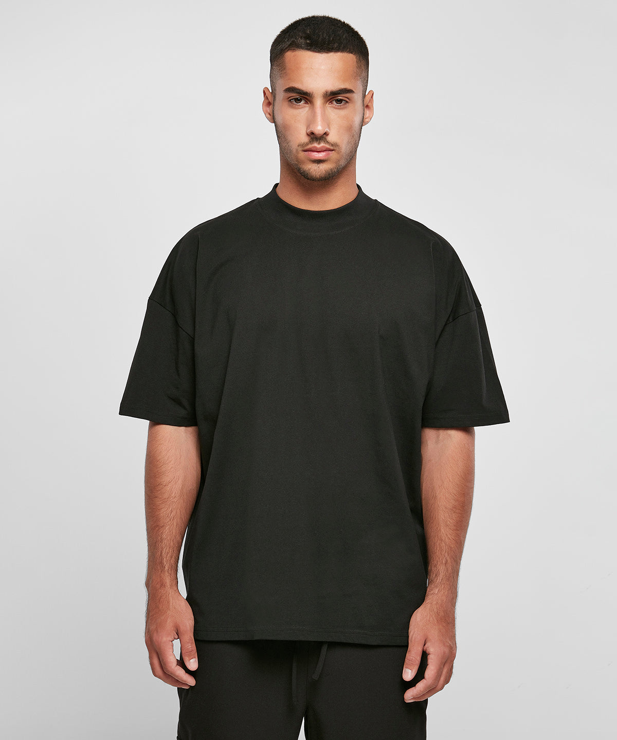 Oversized Cotton Tee - Black