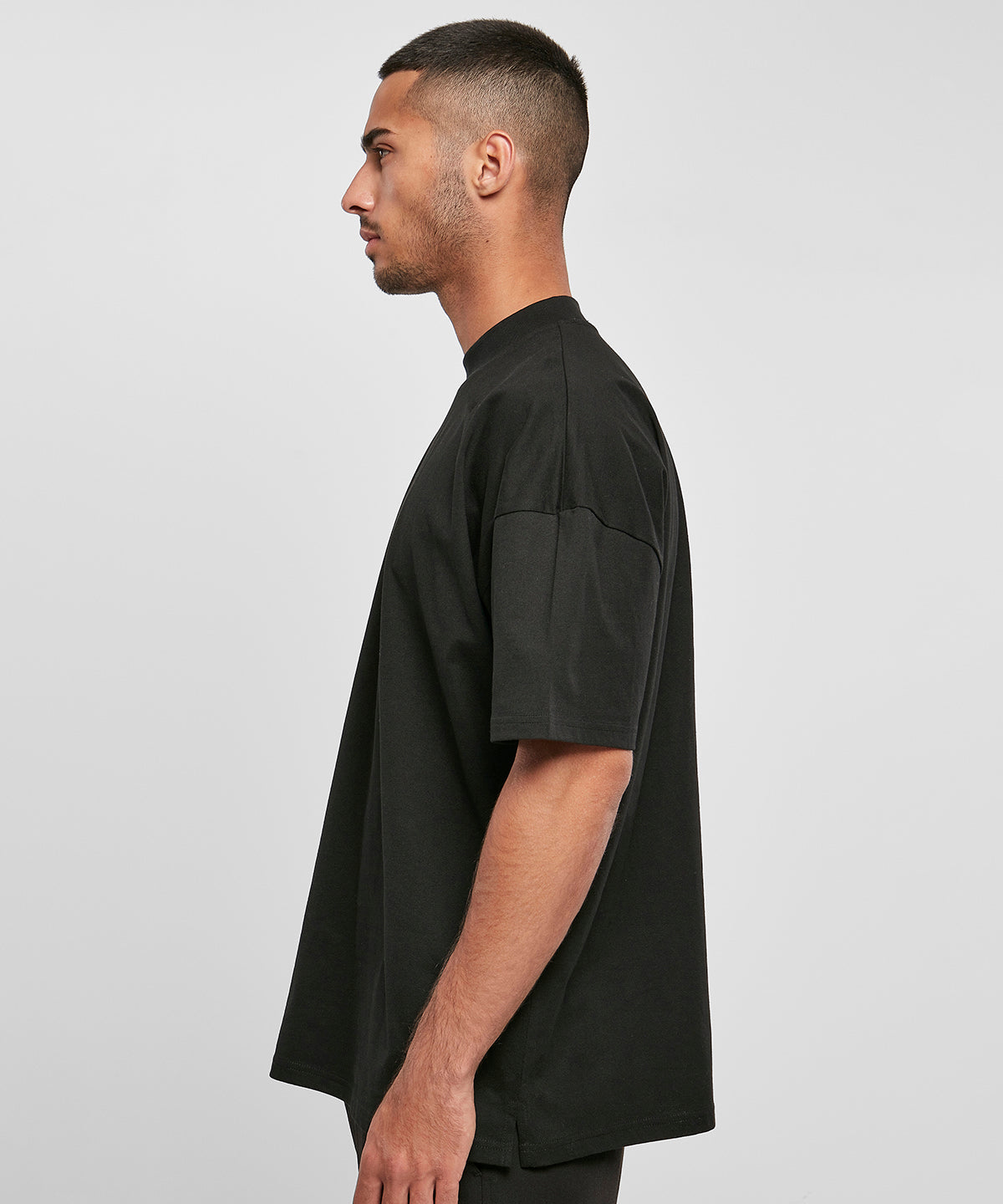 Oversized Cotton Tee - Black