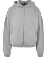 Retro Zip Hoodie  - Heather Grey