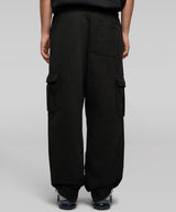 Retro Cargo Sweatpants - Black