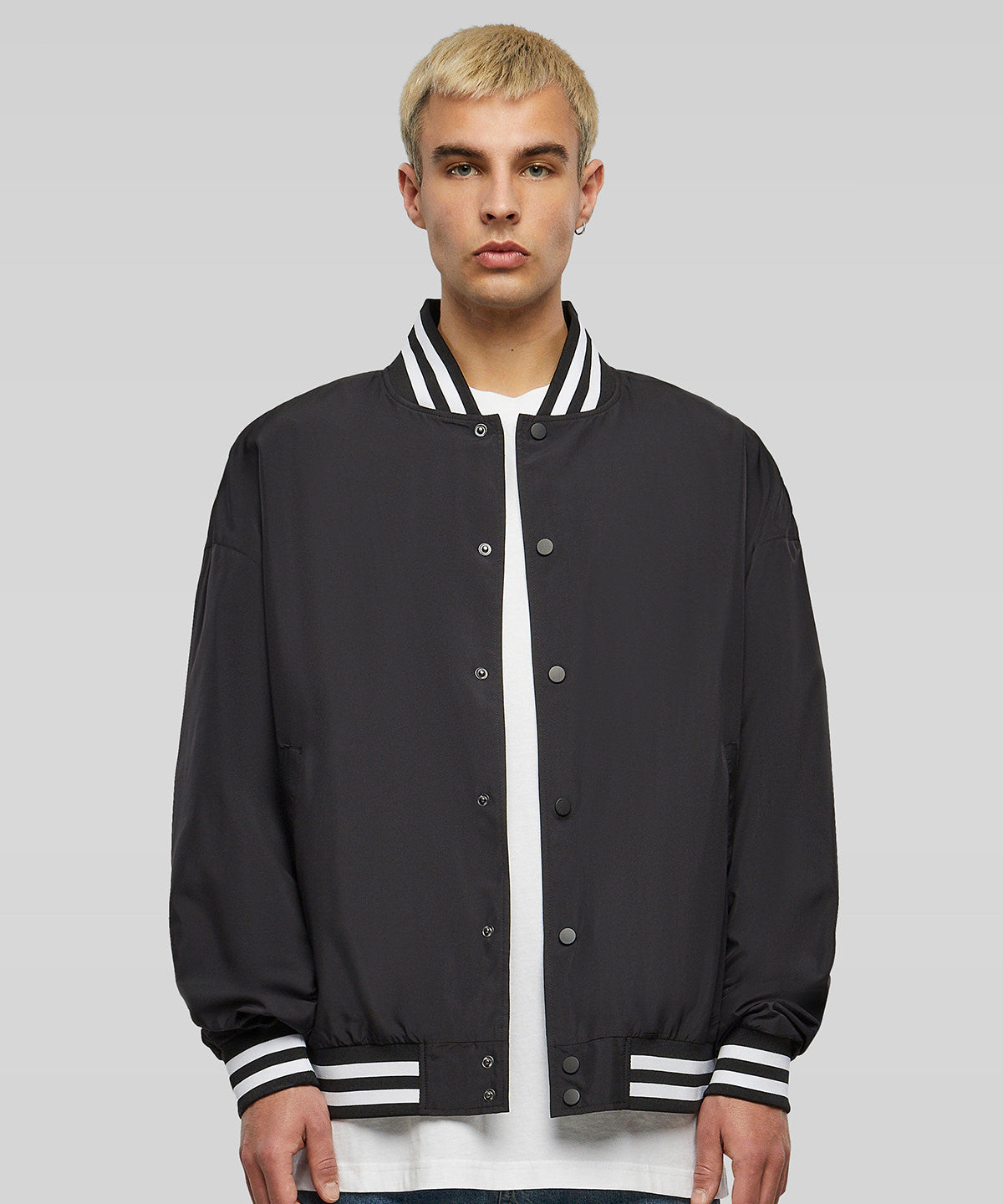 Lightweight College Jacket - Black