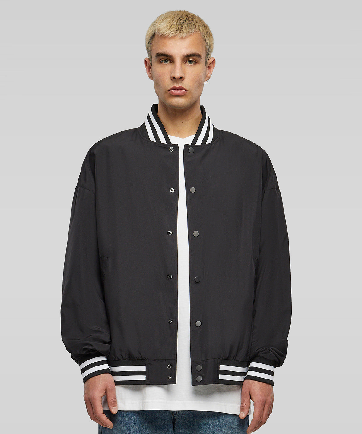 Lightweight College Jacket - Black