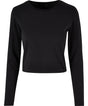 Womens Basic Long Sleeve Tee - Black