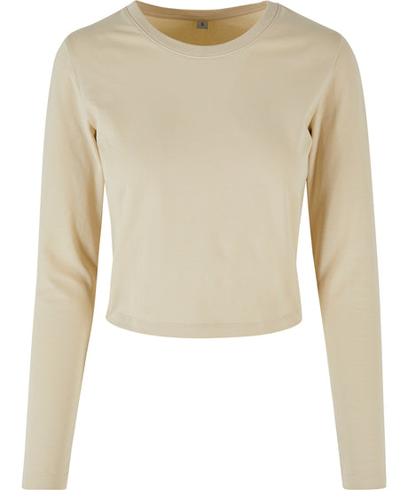 Womens Basic Long Sleeve Tee - Sand