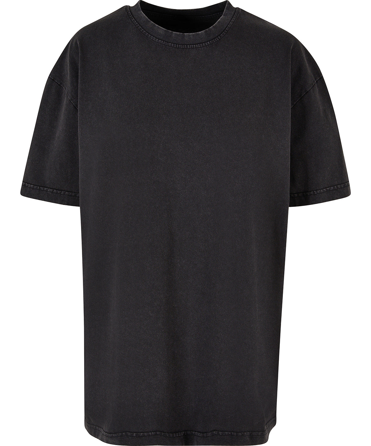 Womens Comfort Acid Wash Tee  - Black