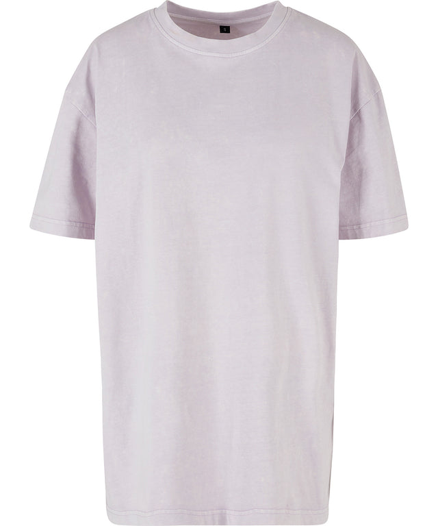 Womens Comfort Acid Wash Tee  - Soft Lilac