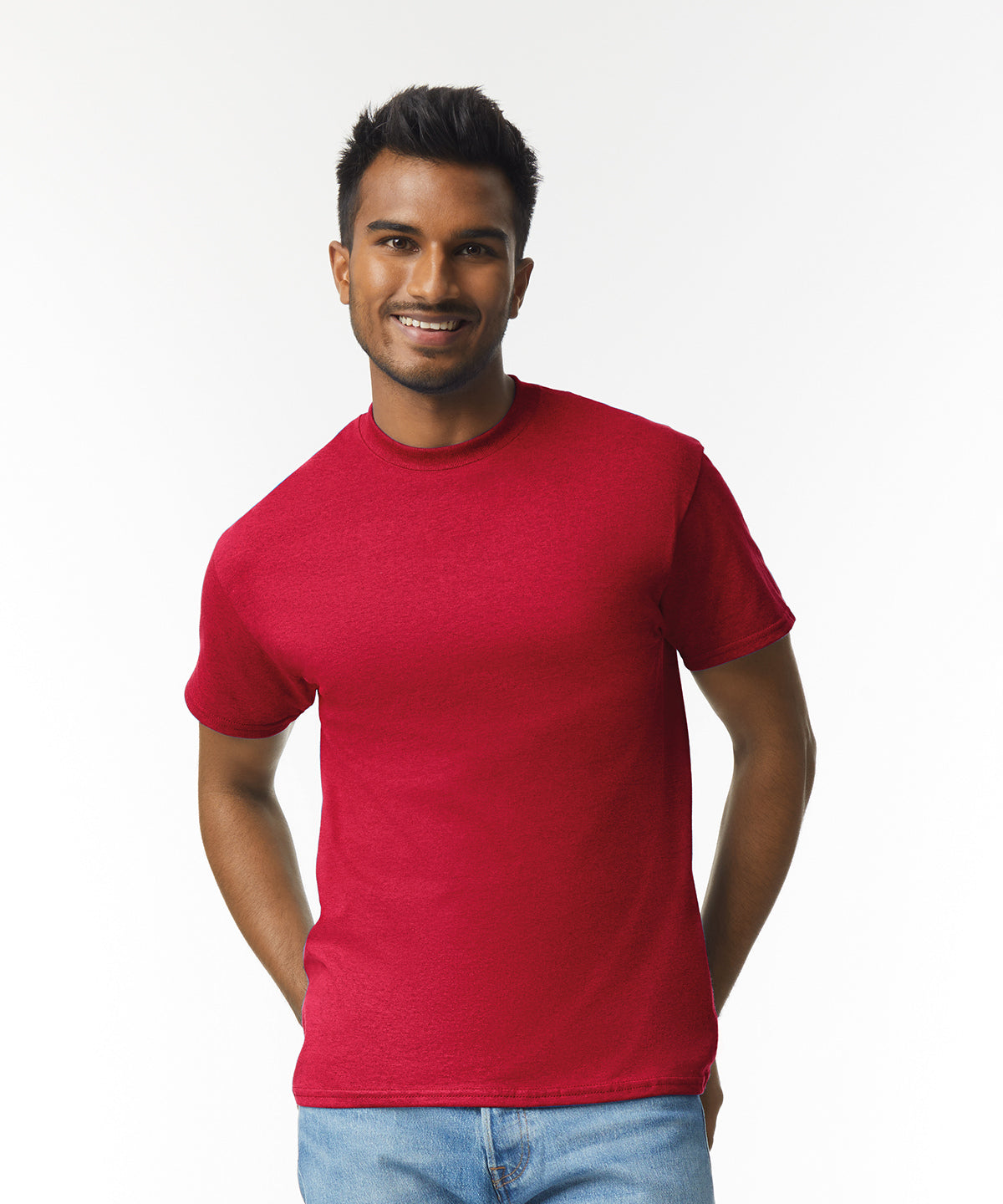 Comfy Classic Tee - Heather Cardinal