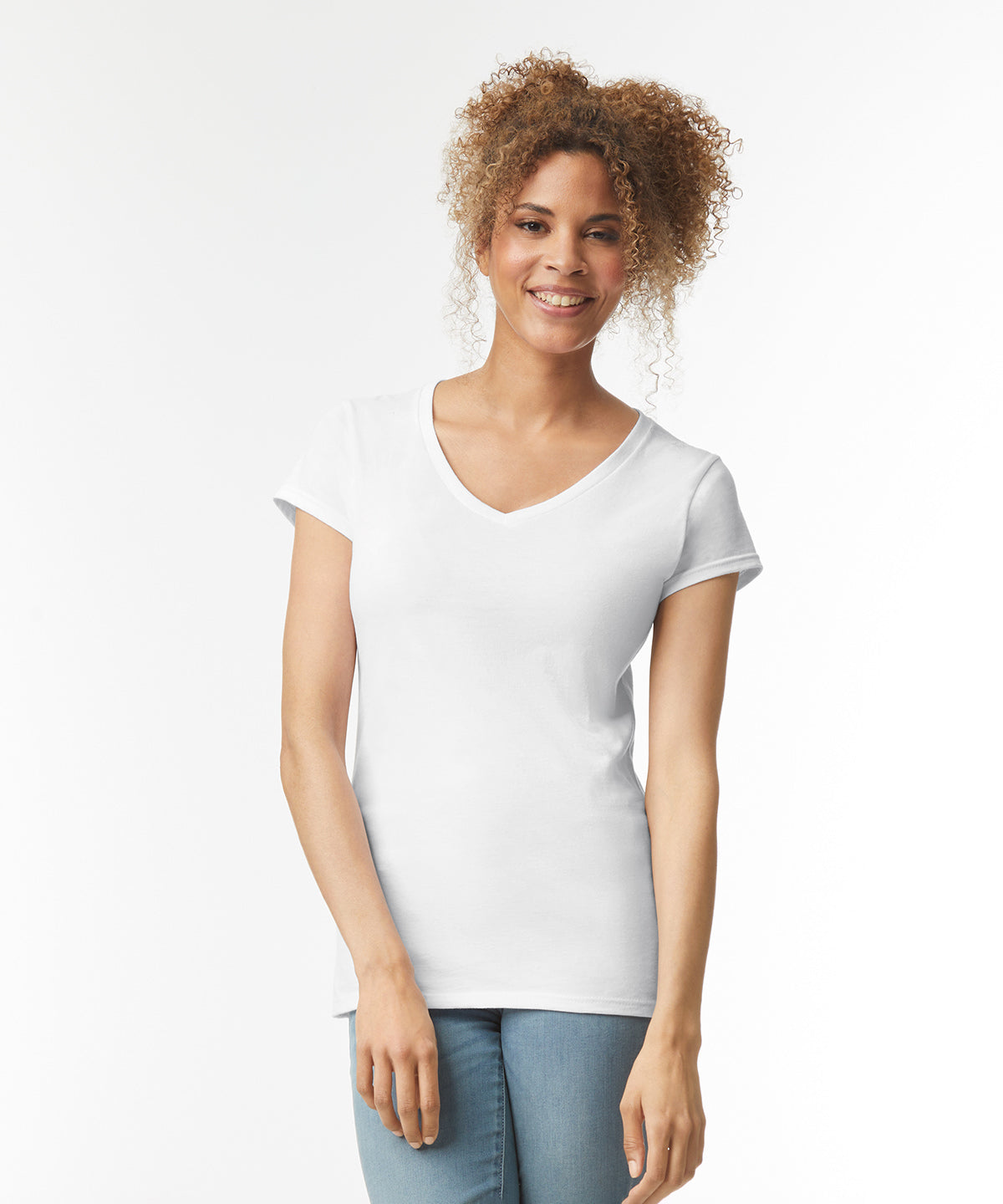 Comfy V-Neck Tee for Women - Azalea