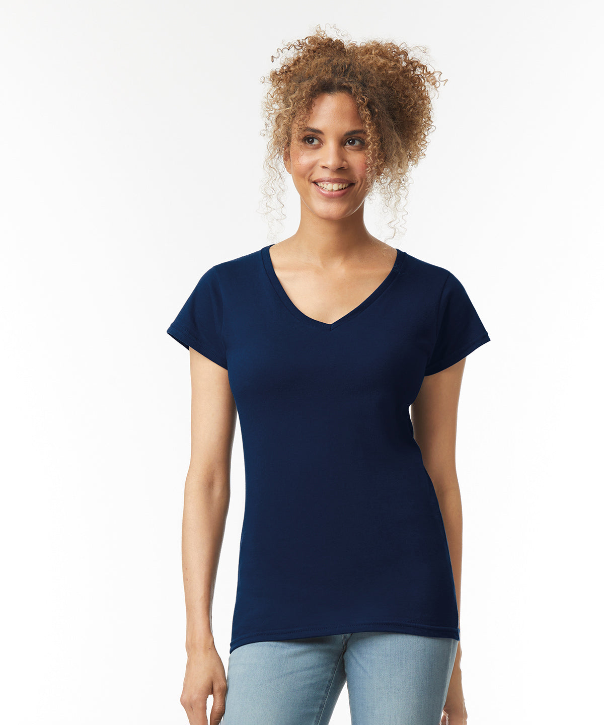 Comfy V-Neck Tee for Women - Azalea