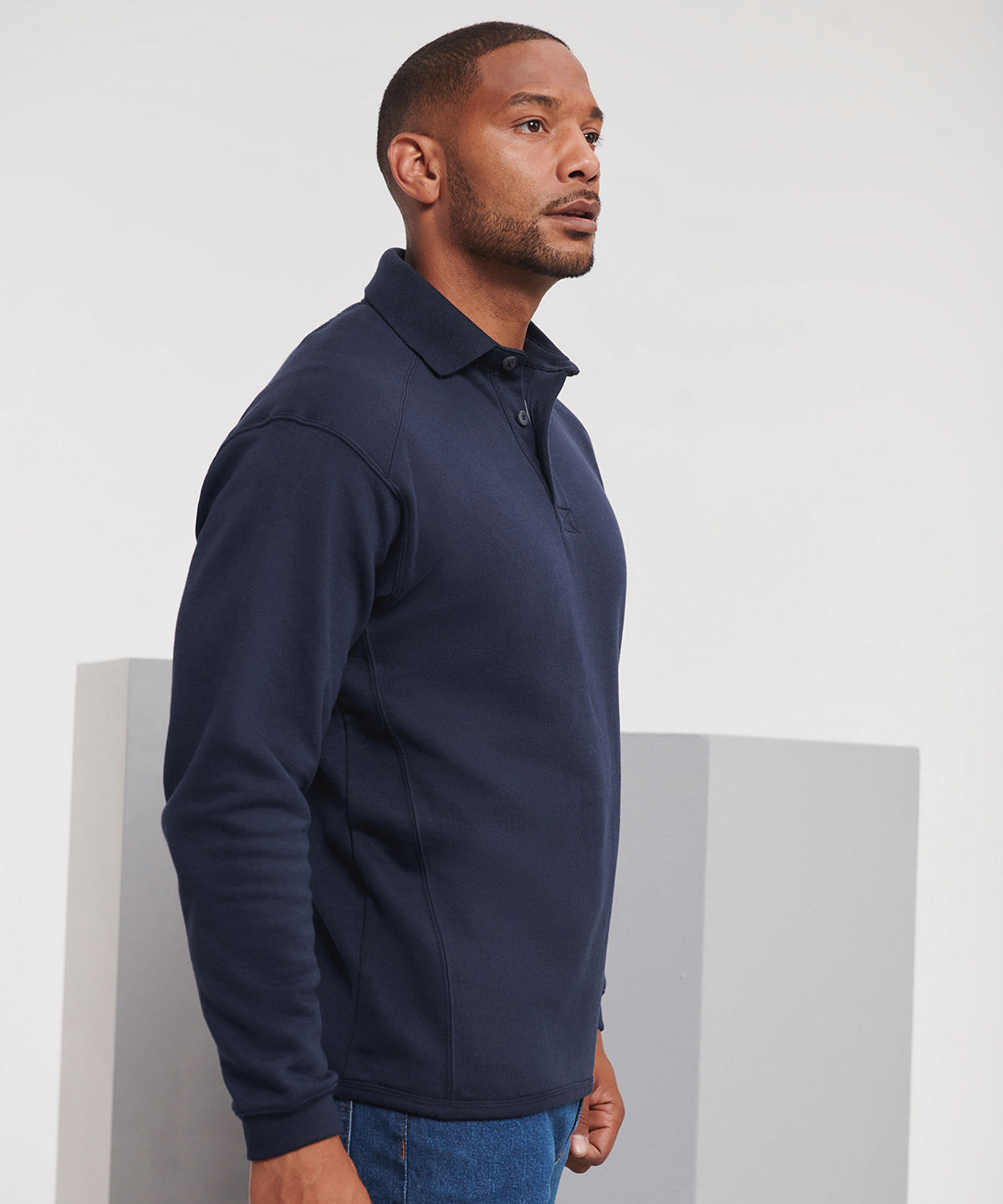 Heavy-duty collar sweatshirt