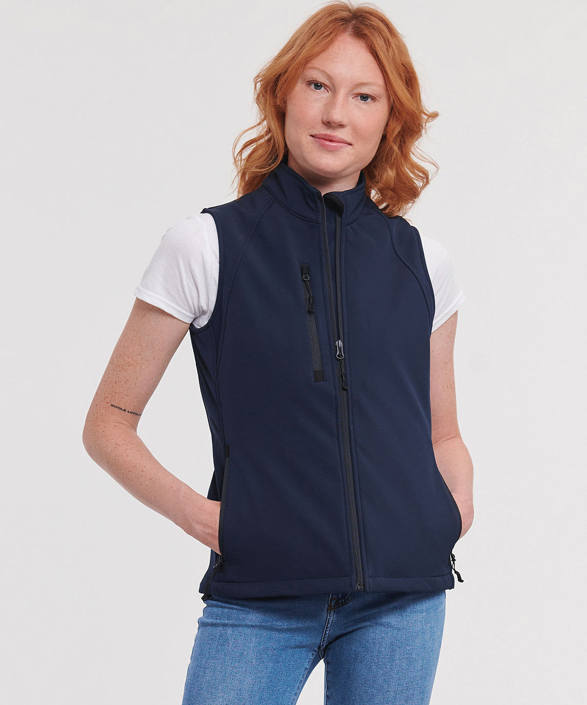 Women's softshell gilet