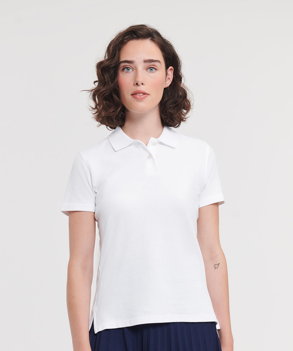 Ladies' Cotton Polo Shirt - Titanium