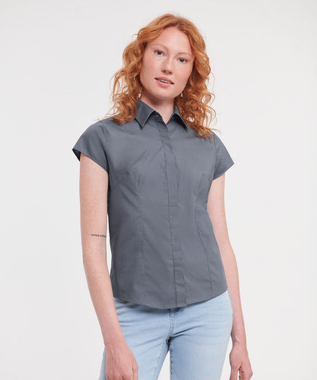 Women's Easy Care Fitted Blouse - French Navy