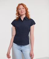 Women's Easy Care Fitted Blouse - Convoy Grey