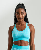 Strappy Crop Top for Women - Grey Melange