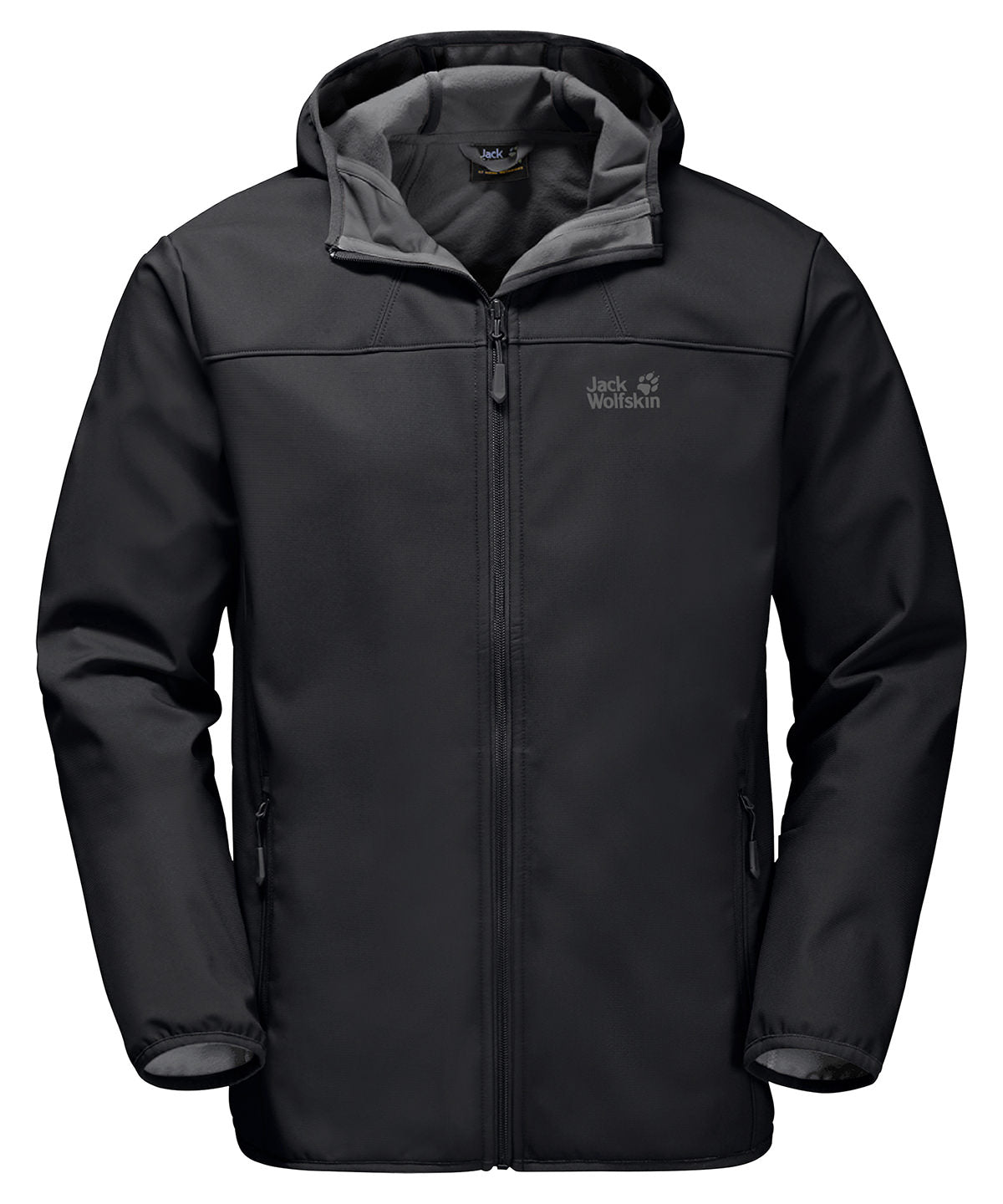 Hooded softshell jacket (OL) - Black