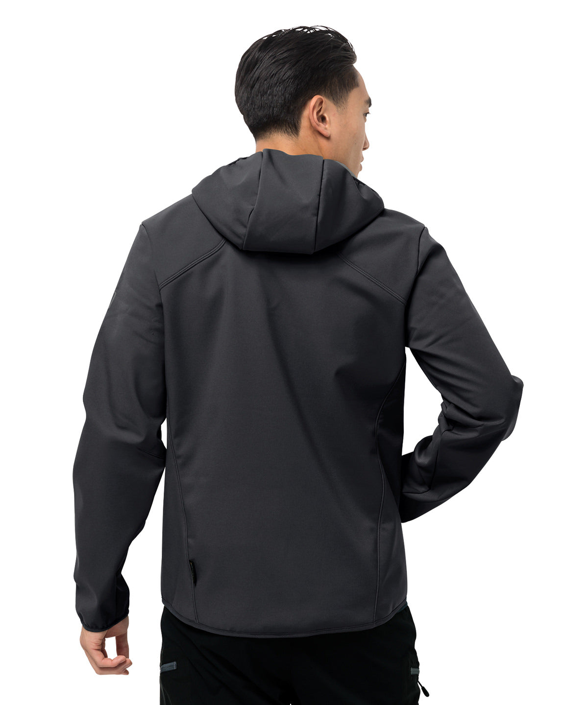 Hooded softshell jacket (OL) - Black