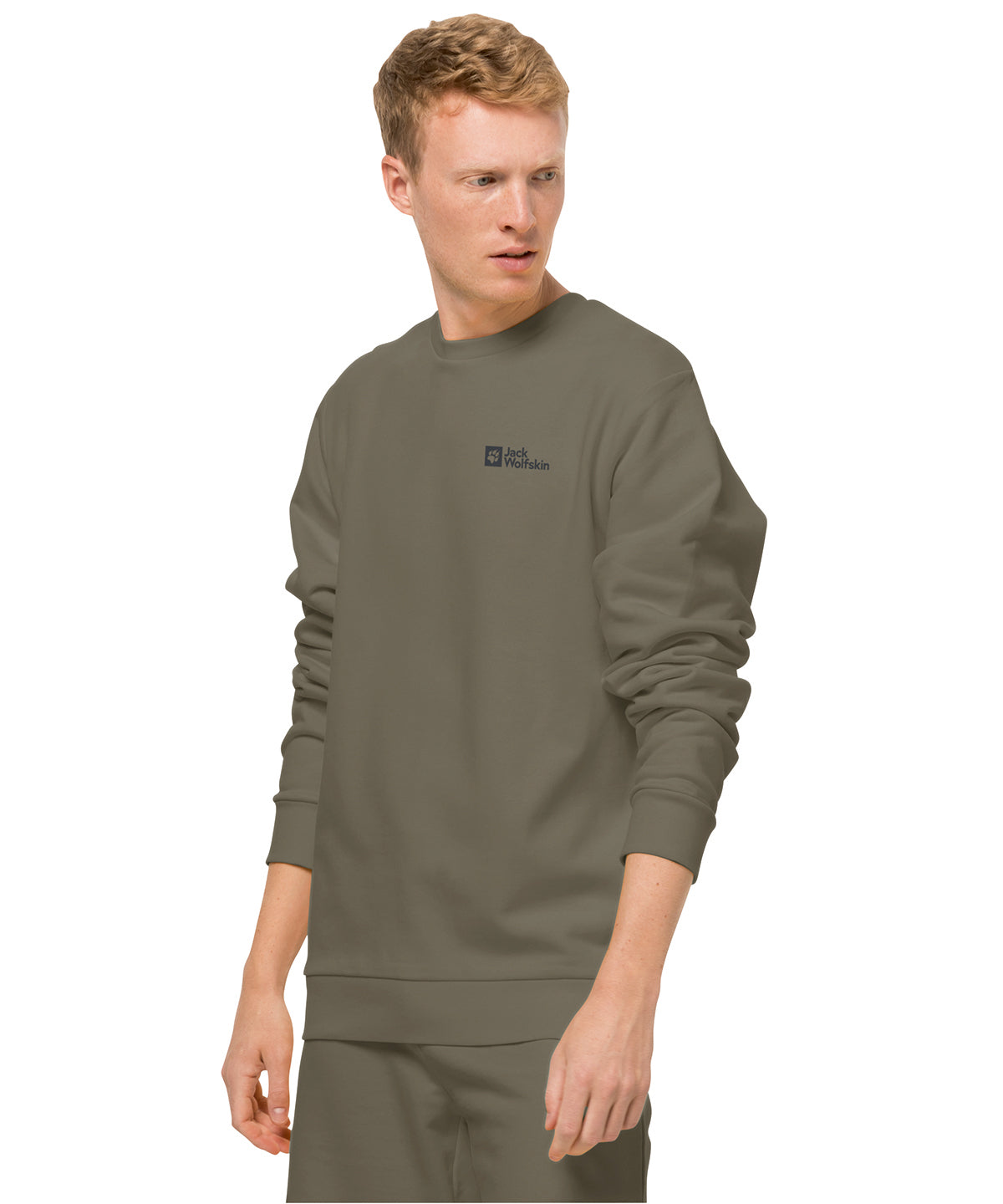 Essential Crew Neck Jumper - Dusty Olive