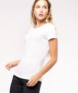 Soft Cotton Crew Neck T-Shirt for Women - Black