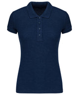 Ladies’ organic piqué short-sleeved polo shirt