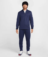 Nike - Nike Tour half-zip piqué top - Midnight Navy/White