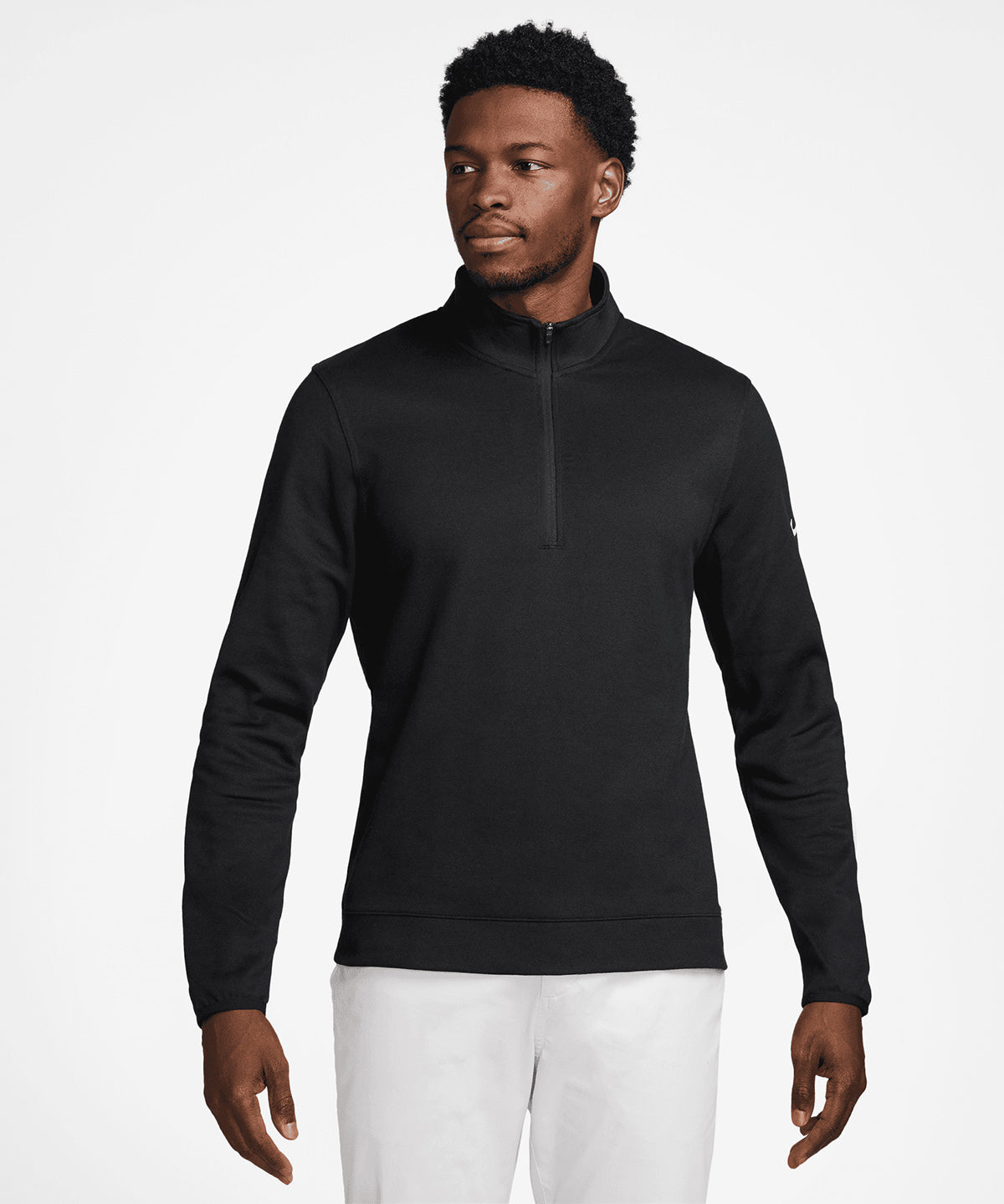 Nike - Nike Tour half-zip piqué top - Light Smoke Grey/Black